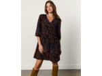 Robe courte imprimée NOIR