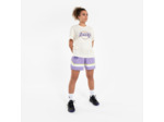 Short de basketball NBA Lakers homme/femme - SH 900 AD Violet