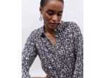 Chemisier manches longues imprimé MARINE Femme