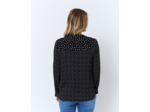 Blouse manches longues imprimée NOIR Femme