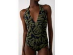 Maillot de bain 1 pièce gainant à motif