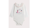 Body à col écru pour bébé fille