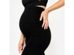 Legging yoga de maternité femme, noir