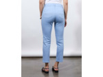Pantalon pantacourt slim uni BLEU CIEL Femme