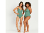 Maillot de bain 1 pièce texturé Femme - Bea kaki