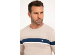 Pull col rond rayé Multiray