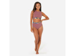 Bas de maillot culotte taille haute surf Femme - Rosa violet