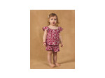 Ensemble chemisier et short à imprimé floral pour bébé fille