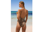 Maillot de bain 1 pièce pailleté et imprimé léopard,Maillot de bain 1 pièce pailleté et imprimé léopard;${refinementColor}