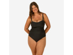 Maillot de bain 1 pièce femme gainant à effet ventre plat DORA NOIR