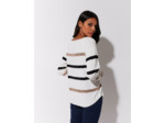 Pull marinière rayé ECRU Femme