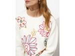 Pull épais à motifs ECRU Femme