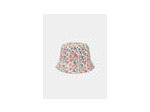 Bonnet réversible à imprimé floral ou rayé pour filles