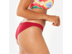 Bas de maillot de bain tanga texturé surf Femme - Lulu rouge cerise