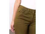 Pantalon 7/8 slim uni KAKI Femme
