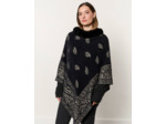 Poncho uni NOIR Femme