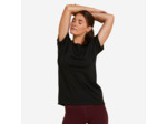 T-SHIRT YOGA DOUX FEMME NOIR