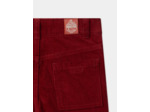 Pantalon en velours rouge