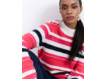 Pull épais rayé MULTICOLORE Femme