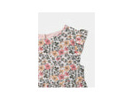 Robe réversible à imprimé floral ou rose unie pour filles