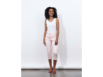 Pantalon corsaire slim uni ROSE PALE Femme