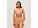 Soutien-gorge corbeille en mesh brodé de motifs cœurs et coccinelles