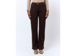 Pantalon long flare uni MARRON Femme