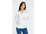Blouse boutonnée brodée
