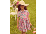 Robe chemise imprimé fleuri avec ceinture Fille