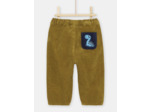 Pantalon en velours vert olive bébé garçon