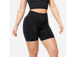 Short seamless de musculation femme, noir