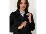 Trench longue uni NOIR Femme
