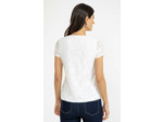 Tee-shirt uni dentelle manches courtes