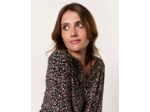 Blouse manches longues imprimée NOIR Femme