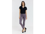 Pantalon 7/8 Coton Viscose Avec Ceinture