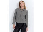 Veste courte jacquard NOIR Femme