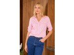Chemise rayée rose