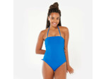 Maillot de bain 1 pièce surf texturé Femme - Manon bleu
