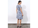 Robe courte imprimée BLEU
