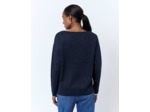 Pull épais en mélange coton bicolore MARINE Femme