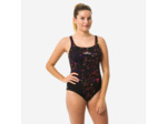 Maillot de bain de natation une pièce femme résistant au chlore Kamiye imo noir