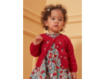Cardigan brodé fleurs