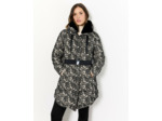 Doudoune longueur genoux imprimée ECRU Femme