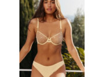 Soutien-gorge corbeille en mesh avec citrons brodés