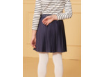Jupe plissée bleu marine