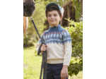Pull Jacquard écru
