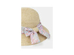 Chapeau de paille avec nœud Fille