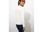 Pull épais à motifs ECRU Femme
