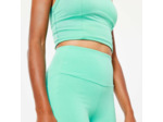 Legging de fitness taille haute femme, vert