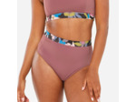 Bas de maillot culotte taille haute surf Femme - Rosa violet